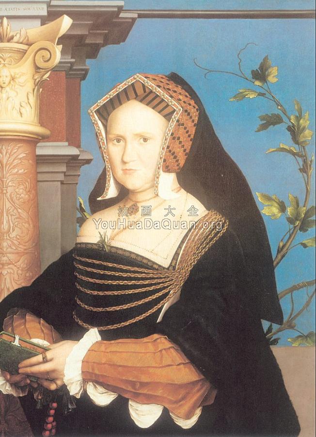 Portrait of Lady Mary Guildford - 小汉斯·荷尔拜因